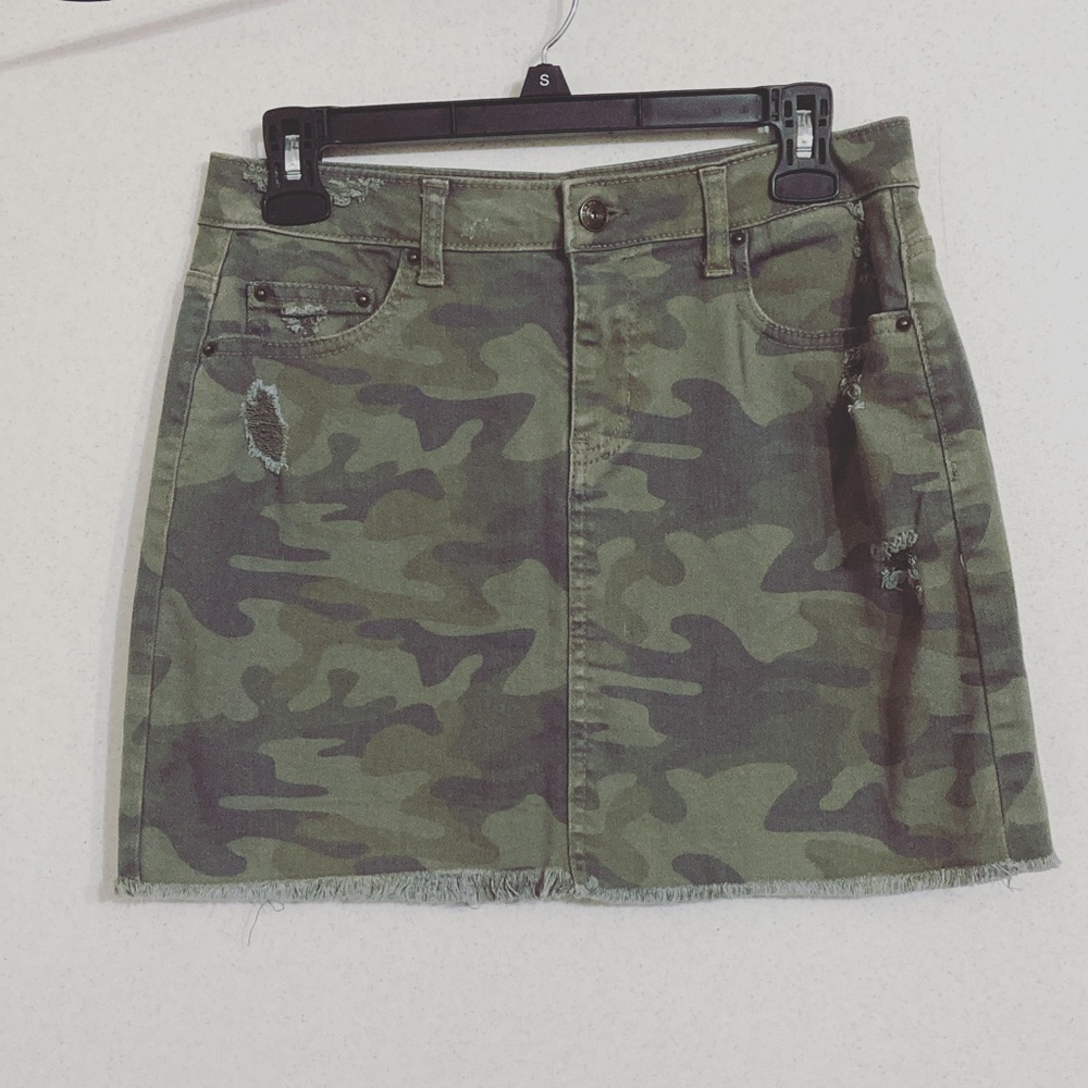 Camo VANILLA STAR Mini Skirt SZ 7